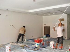  Pekerjaan finishing dilakukan setelah struktur bangunan 